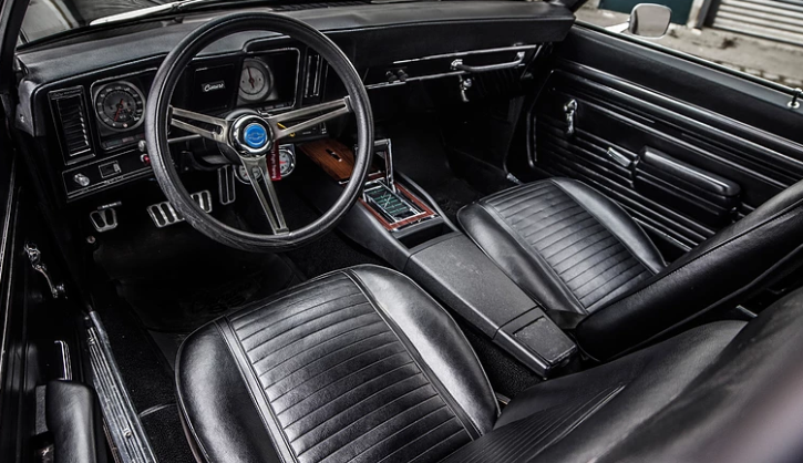 black 1969 camaro ss restored
