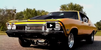 1968 chevy chevelle all motor drag racing
