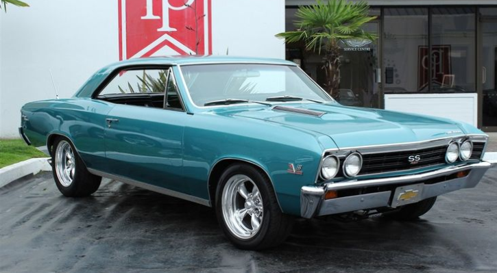 turquoise blue 1967 chevrolet chevelle ss
