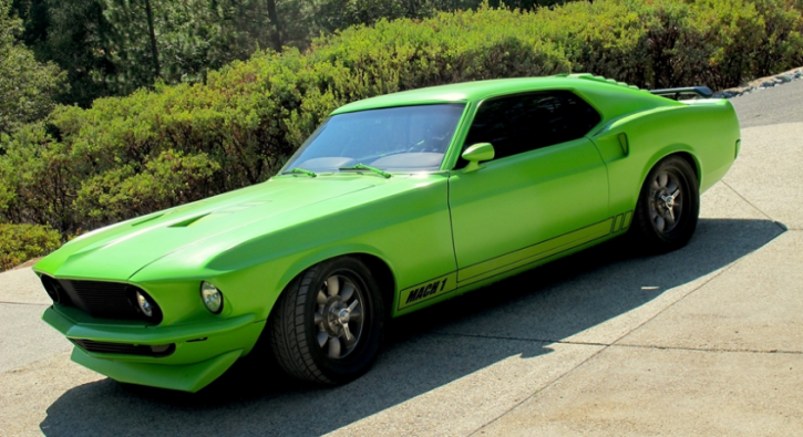 sublime green 1969 mustang by dark horse customs