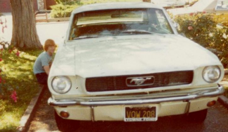 wimbledon white 1966 mustang hardtop