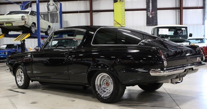 black on black 1965 plymouth barracuda 440 automatic