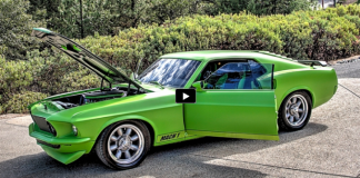 custom built 1969 mustang mach 1 green stealth