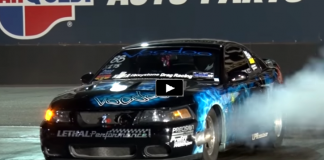 turbocharged cobra mustang drag racing