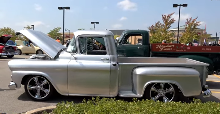 customized chevrolet apache pick up truck