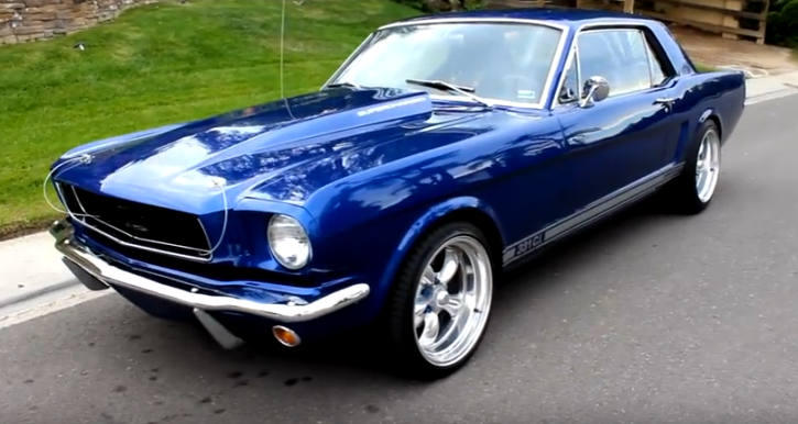 supercharged 1966 ford mustang restomod