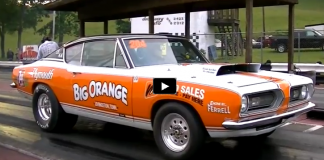 super stock plymouth barracuda drag racing