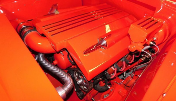 viper red 1957 chevy belair custom