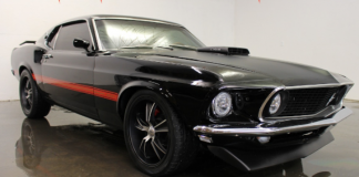 1969 mustang mach 1 in raven black