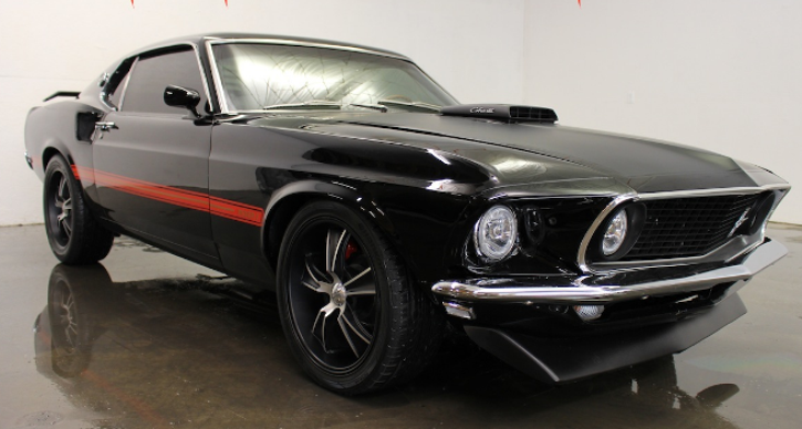 1969 mustang mach 1 in raven black