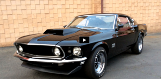 black on black 1969 mustang boss 429 kk nascar motor
