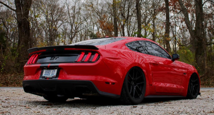 red 2015 mustang gt custom