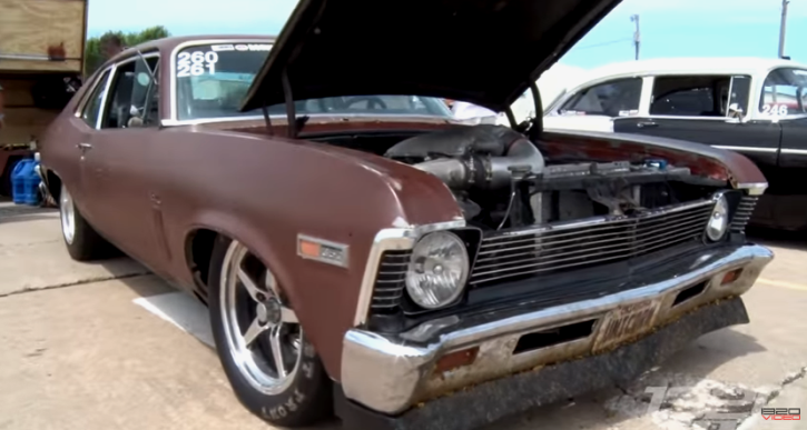 8 second chevy nova sleeper drag racing