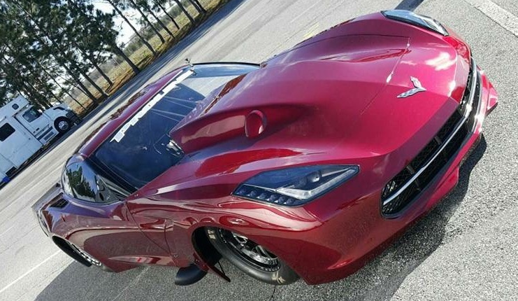 twin turbo c7 corvette takes off