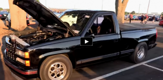 turbo short bed chevy truck drag racing