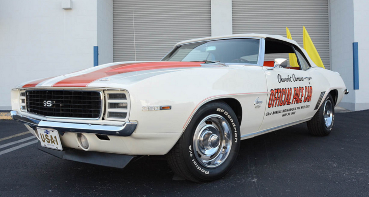 convertible 1969 camaro rs ss pace car