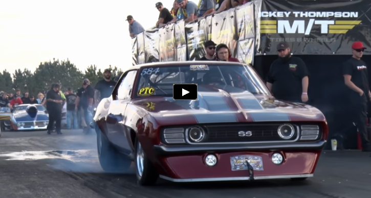 twin turbo camaro radial car drag racing