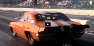 8 second 1st generation chevy camaro z28 big tore drag racing