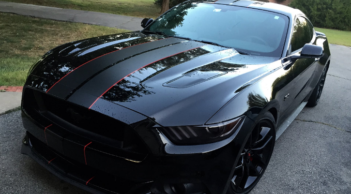 blacked out s550 ford mustang