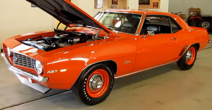 hugger orange 1969 camaro w t brand new zl1 motor hot cars