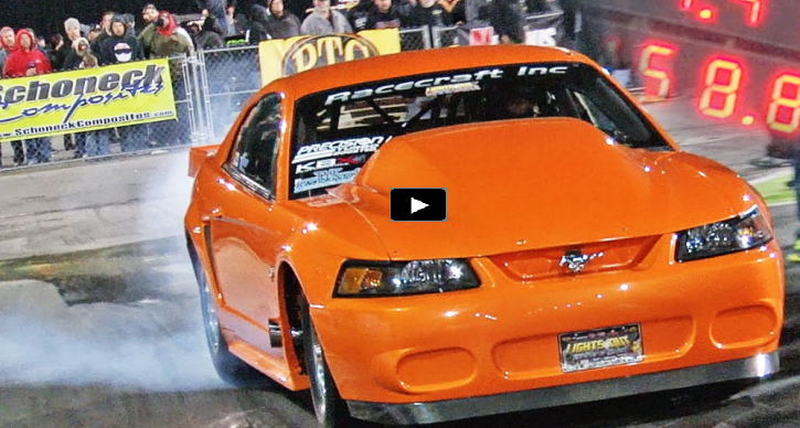 mean dean nitrous mustang wins lights out 8