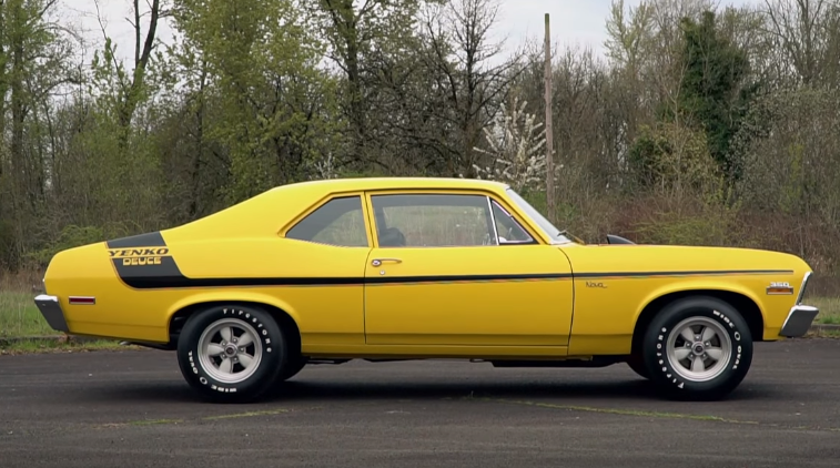 sunflower yellow 1970 chevy yenko deuce nova