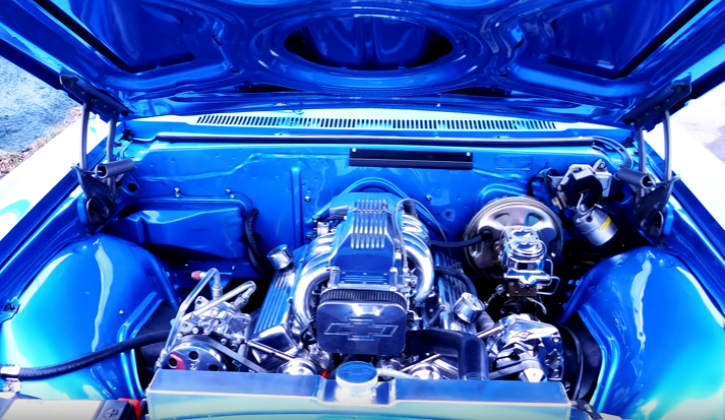 blue 1966 chevrolet caprice hot rod