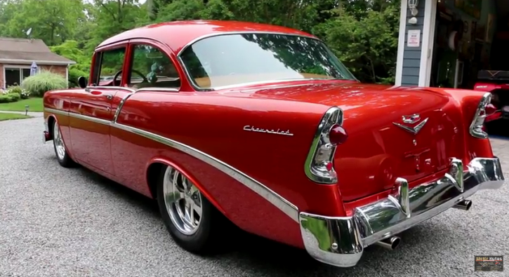 1956 chevy 210 hot rod magazine feature car