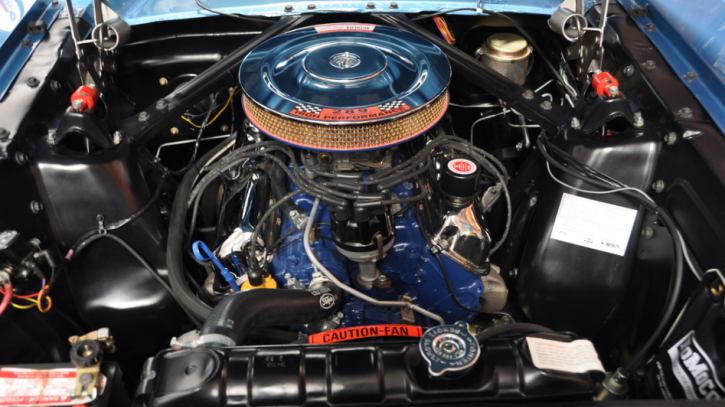 sapphire blue 1966 ford mustang k-code 4-speed