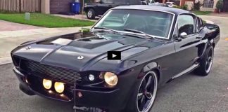 blacked out 1968 mustang gt500 eleanor clone