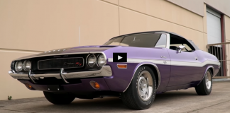 plum crazy purple dodge hemi challenger convertible