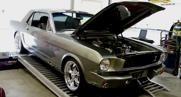 cobra powered 1965 mustang dyno pull