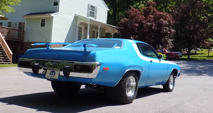 b3 blue 1973 plymouth road runner 440 build