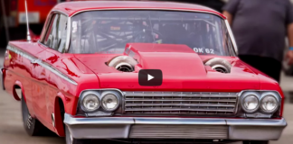 twin turbo 1962 chevy impala big block drag racing