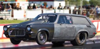 chevy vega wagon drag racing