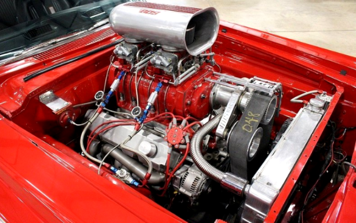 red 1964 dodge polara 500 restored