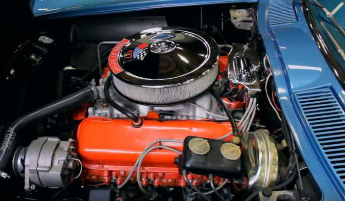 nassau blue 1966 corvette collector car
