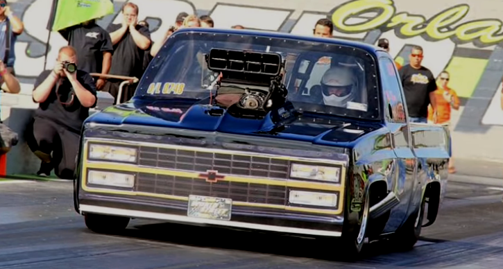 miss misery chevy truck drag racing