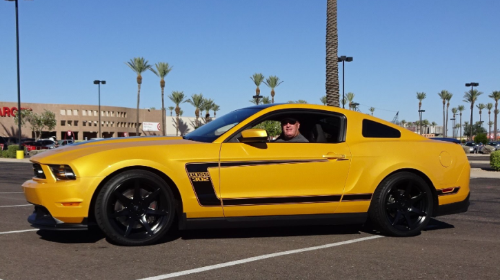 yellow blaze 2012 ford mustang boss 302