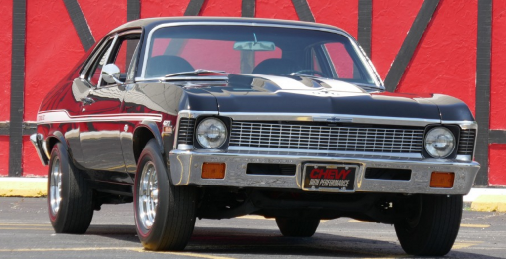 black 1972 chevy nova ss