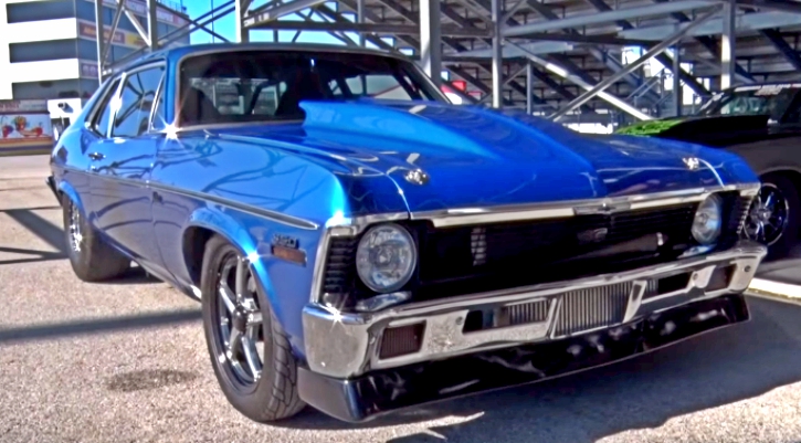 turbo 1971 chevy nova drag racing