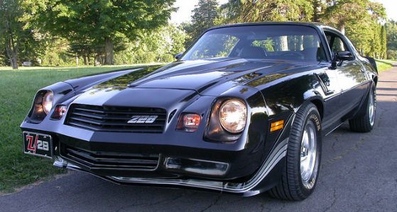 black 1980 chevrolet camaro z28