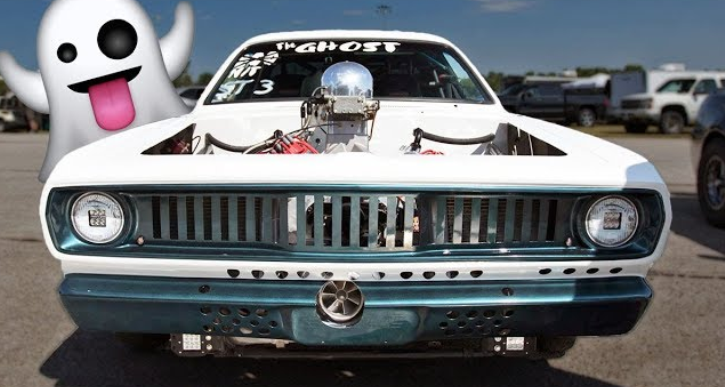 1972 plymouth duster the ghost drag racing