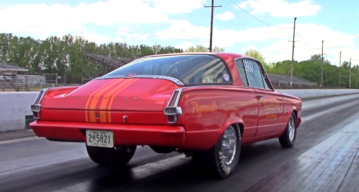 1966 barracuda super stock drag racing