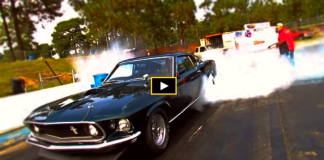 1969 mustang drag racing