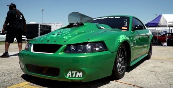 crazy legs chad drag racing mustang