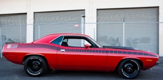 original rally red 1970 plymouth aar cuda