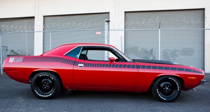 original rally red 1970 plymouth aar cuda