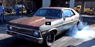 twin turbo chevy nova drag racing