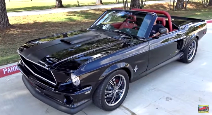 black 1968 ford mustang eleanor roadster